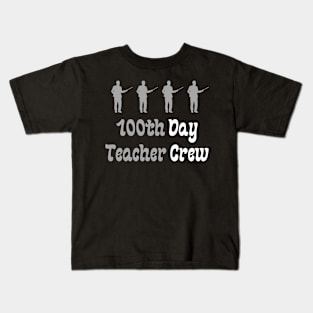 100th Day Teacher Crew Kids T-Shirt